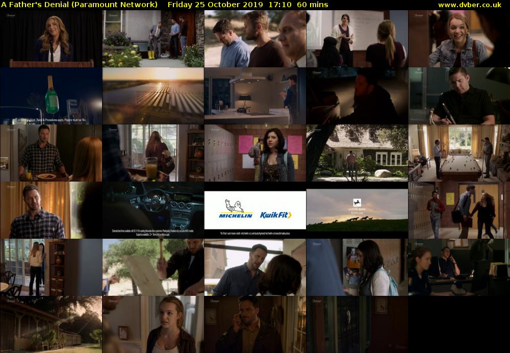A Father's Denial (Paramount Network) Friday 25 October 2019 17:10 - 18:10