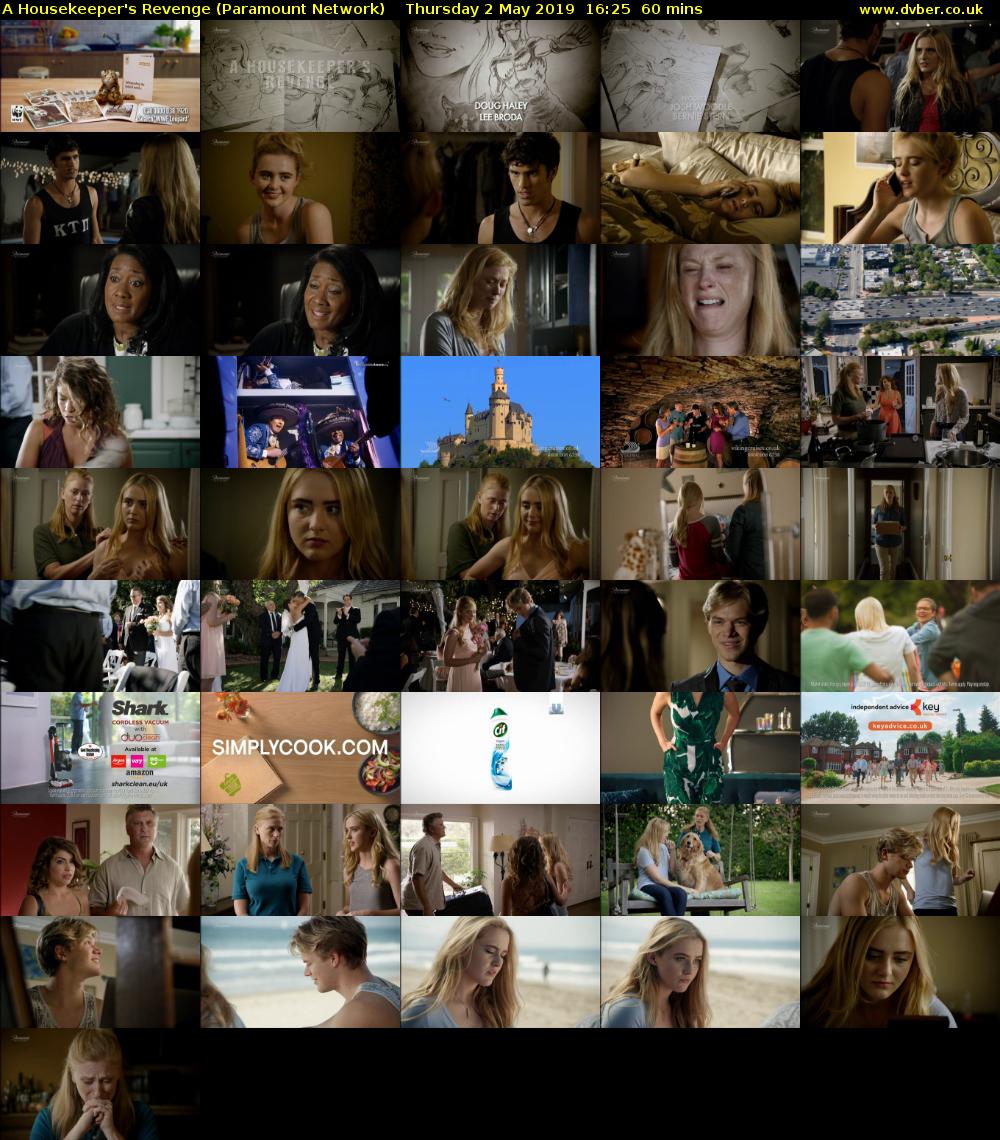 A Housekeeper's Revenge (Paramount Network) Thursday 2 May 2019 16:25 - 17:25