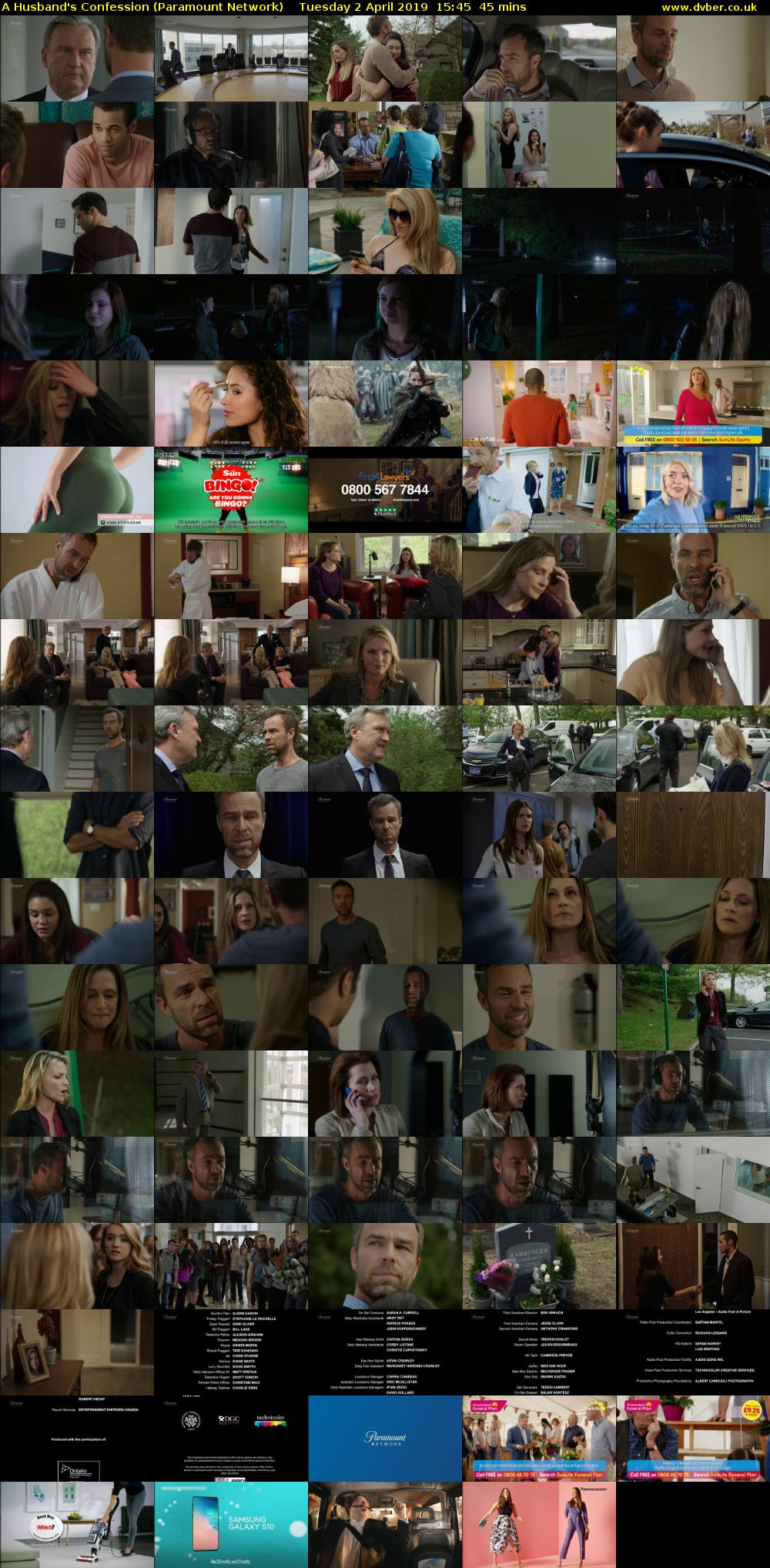 A Husband's Confession (Paramount Network) Tuesday 2 April 2019 15:45 - 16:30