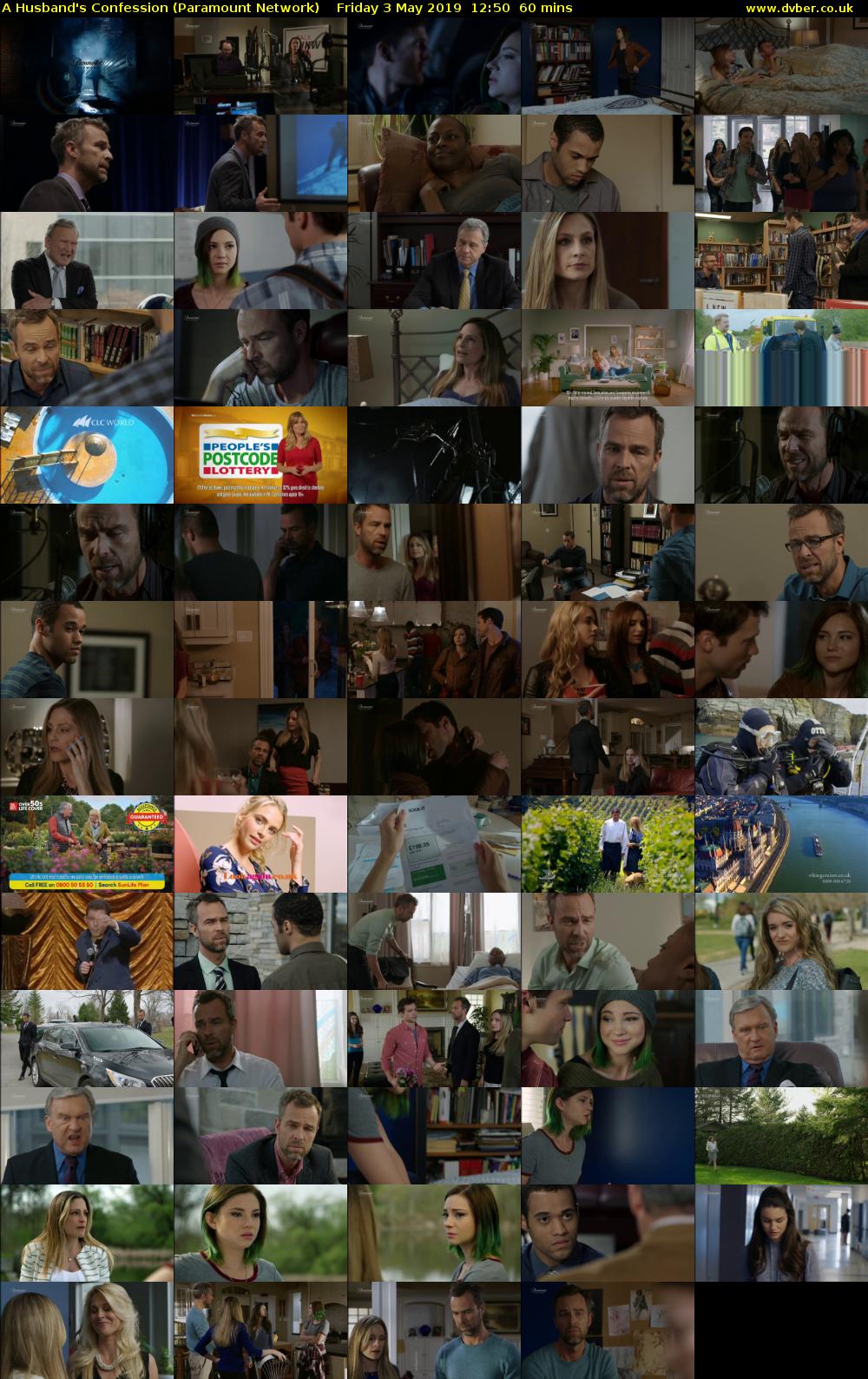 A Husband's Confession (Paramount Network) Friday 3 May 2019 12:50 - 13:50