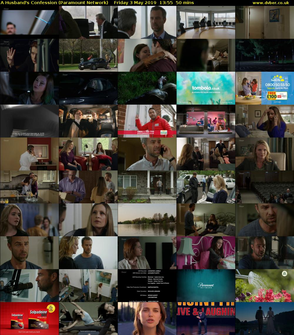 A Husband's Confession (Paramount Network) Friday 3 May 2019 13:55 - 14:45