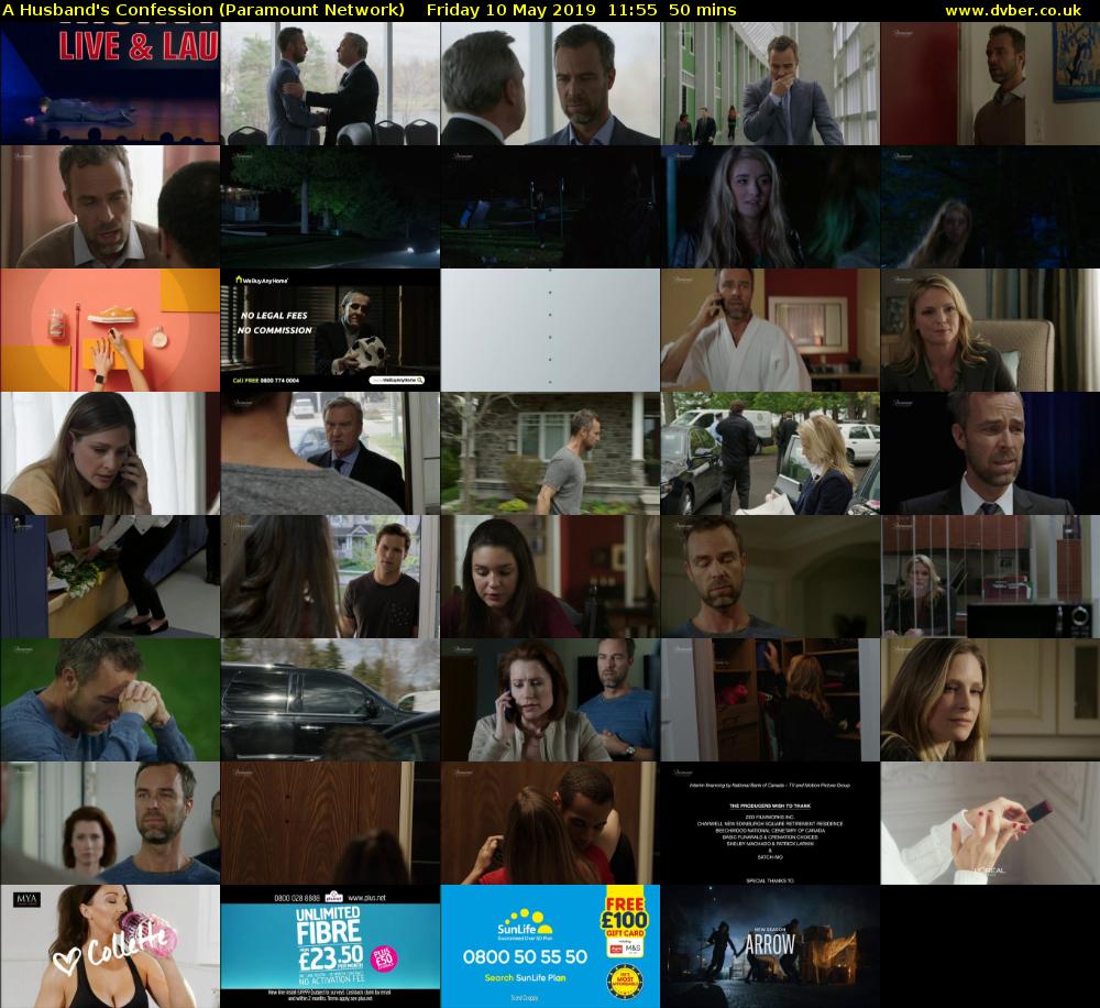 A Husband's Confession (Paramount Network) Friday 10 May 2019 11:55 - 12:45