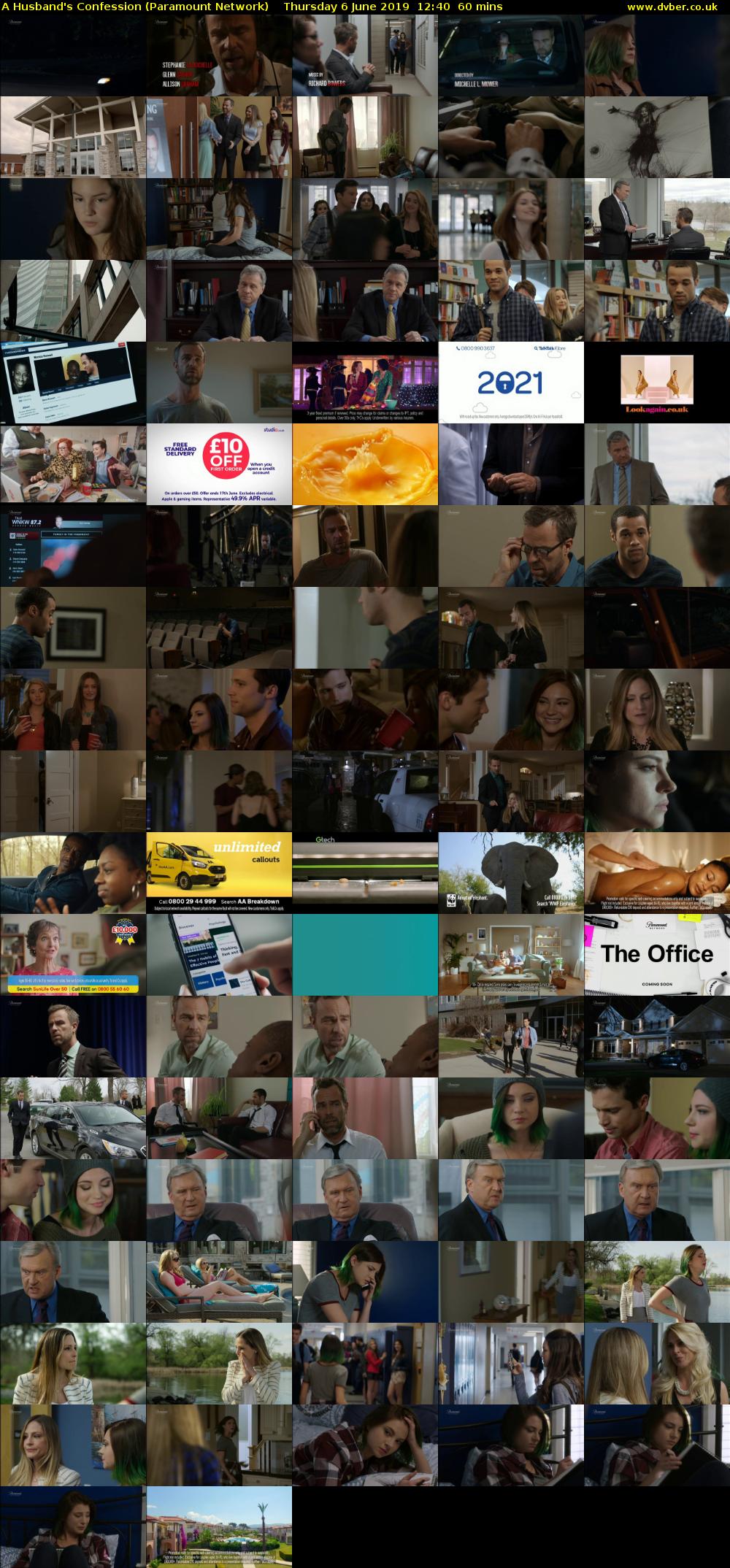 A Husband's Confession (Paramount Network) Thursday 6 June 2019 12:40 - 13:40