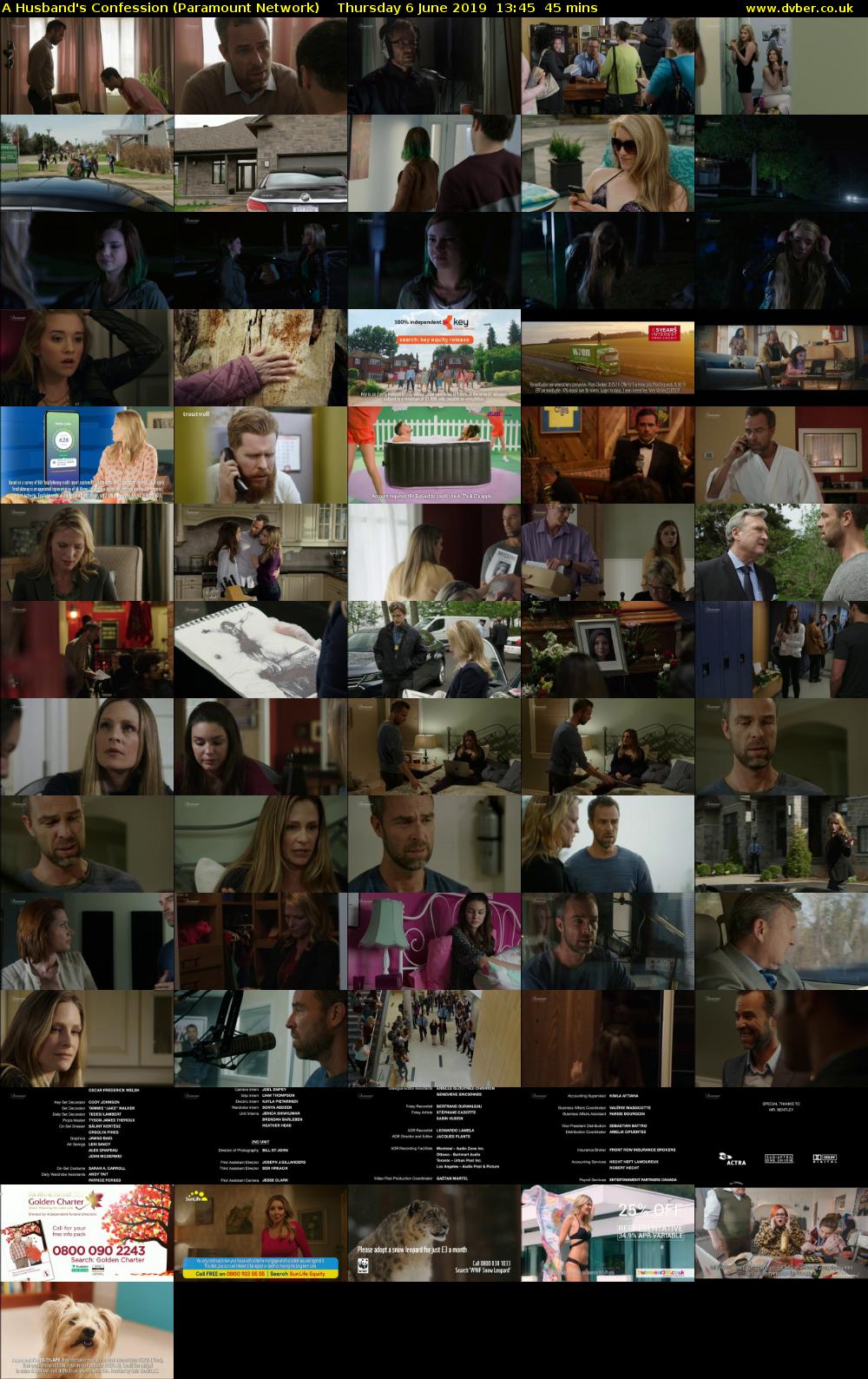 A Husband's Confession (Paramount Network) Thursday 6 June 2019 13:45 - 14:30