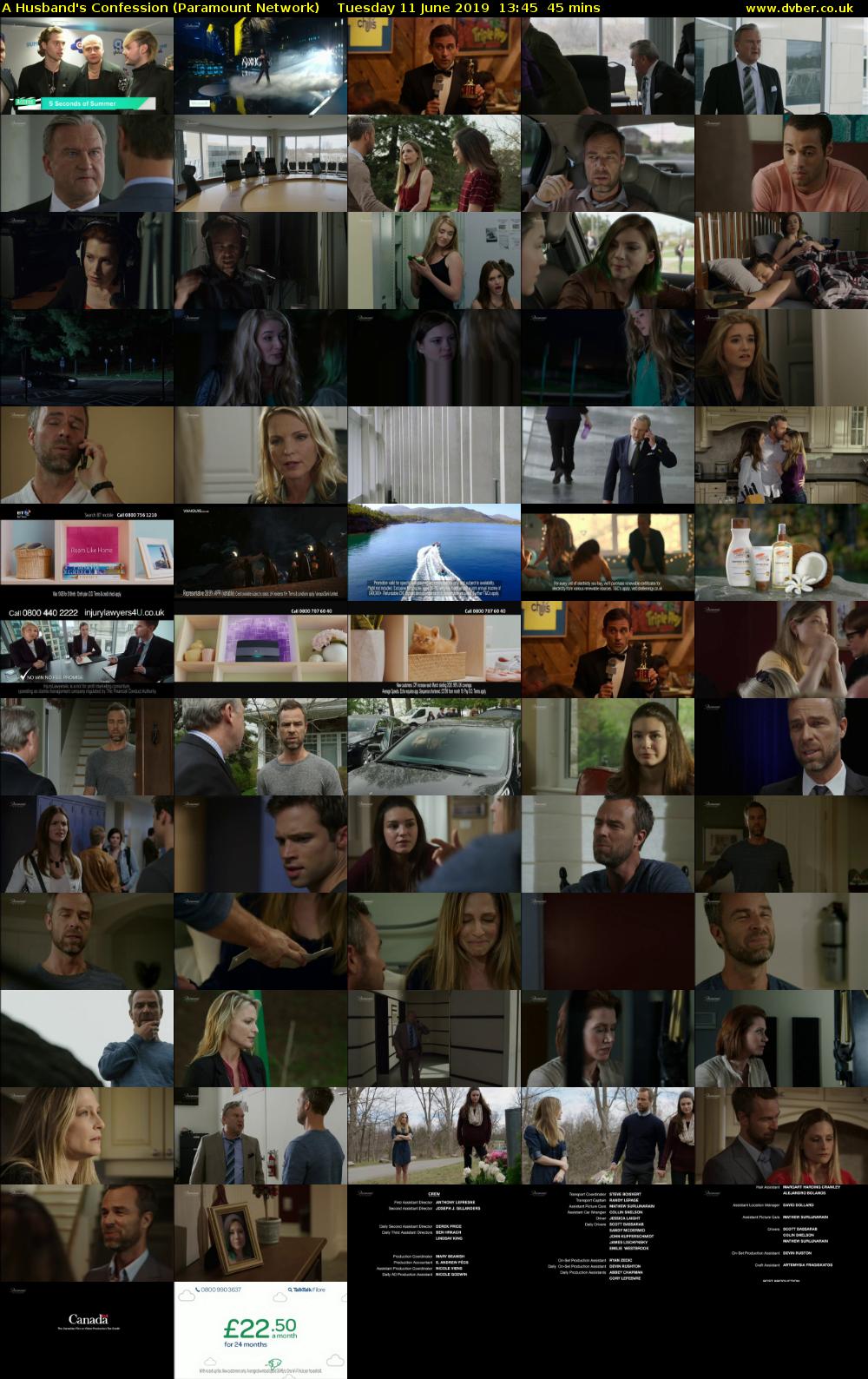 A Husband's Confession (Paramount Network) Tuesday 11 June 2019 13:45 - 14:30