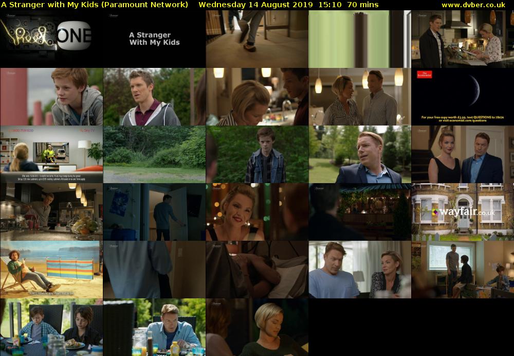 A Stranger with My Kids (Paramount Network) Wednesday 14 August 2019 15:10 - 16:20
