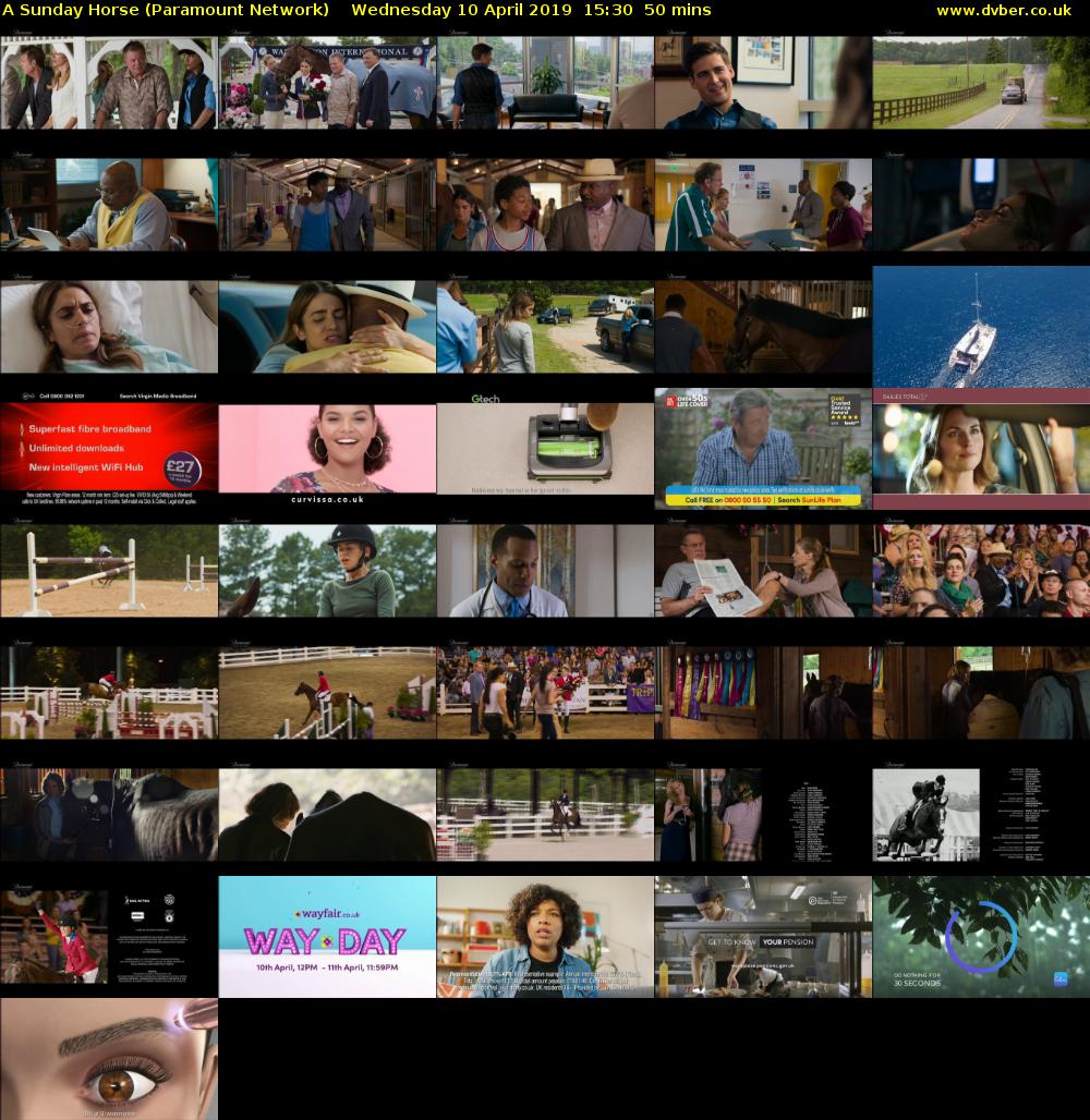 A Sunday Horse (Paramount Network) Wednesday 10 April 2019 15:30 - 16:20