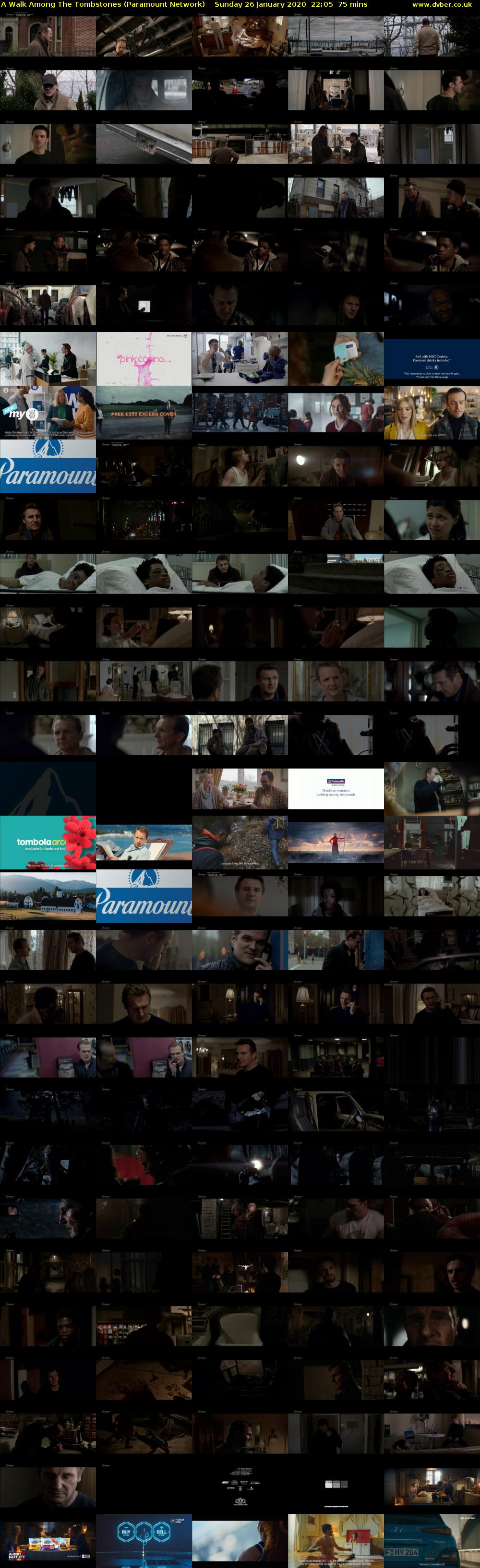 A Walk Among The Tombstones (Paramount Network) Sunday 26 January 2020 22:05 - 23:20