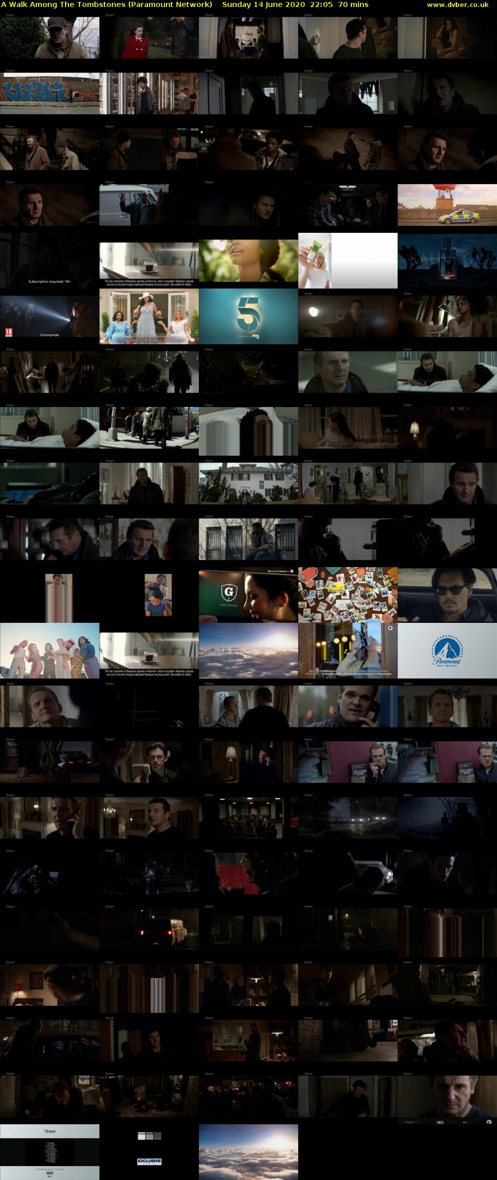 A Walk Among The Tombstones (Paramount Network) Sunday 14 June 2020 22:05 - 23:15
