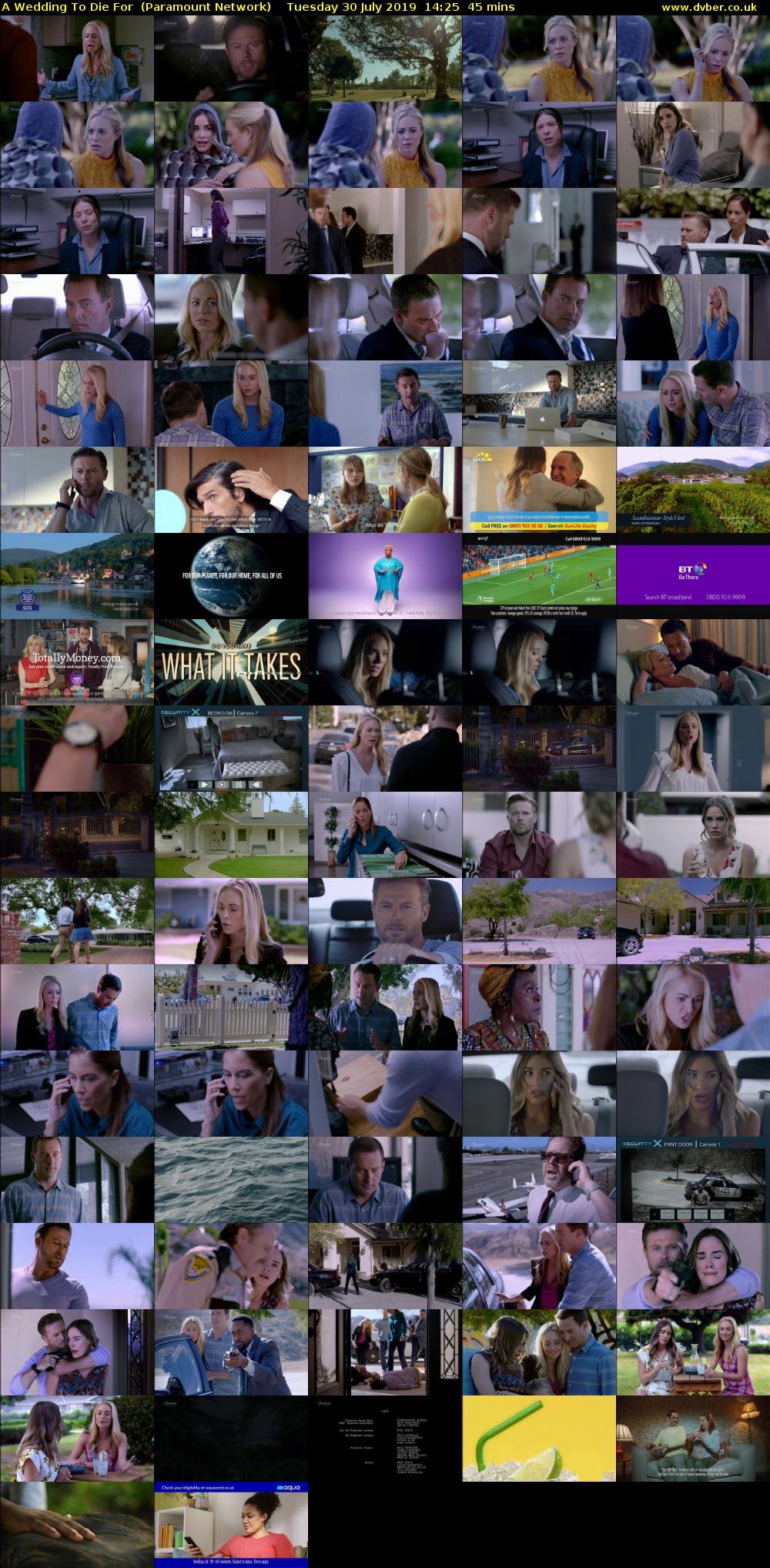 A Wedding To Die For  (Paramount Network) Tuesday 30 July 2019 14:25 - 15:10