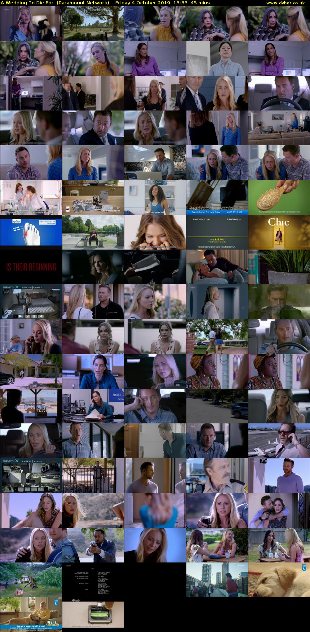 A Wedding To Die For  (Paramount Network) Friday 4 October 2019 13:35 - 14:20