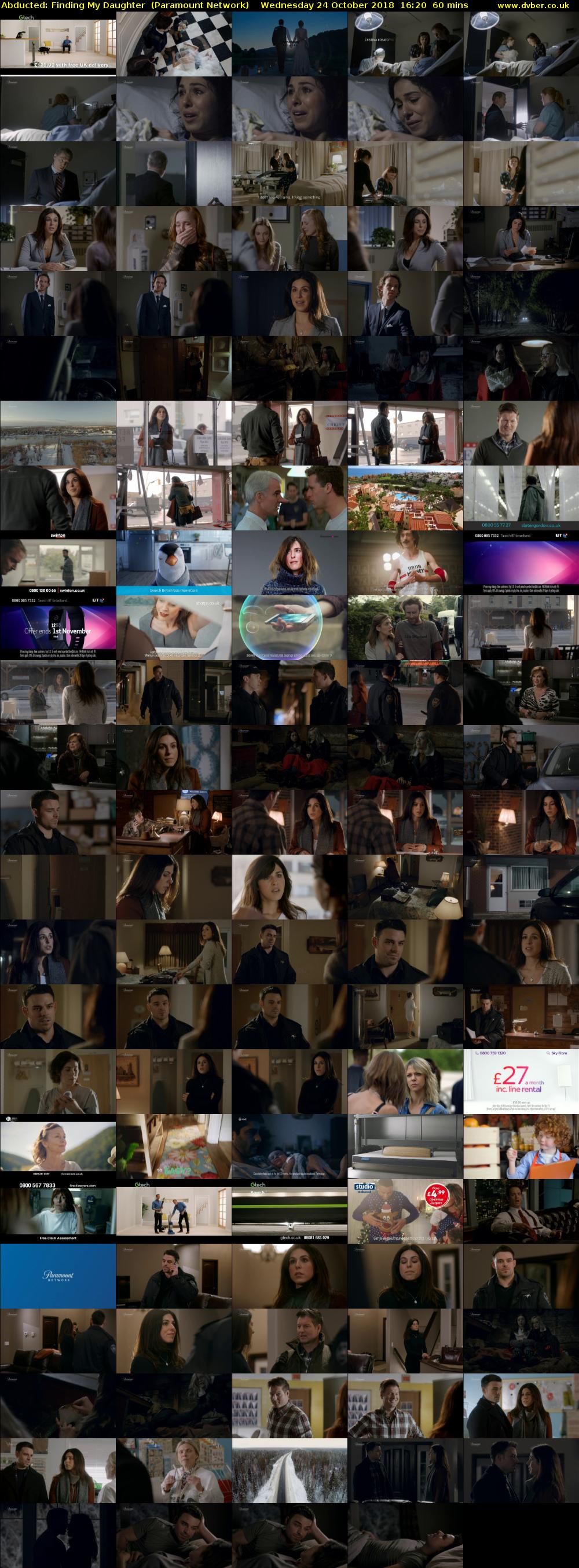 Abducted: Finding My Daughter  (Paramount Network) Wednesday 24 October 2018 16:20 - 17:20