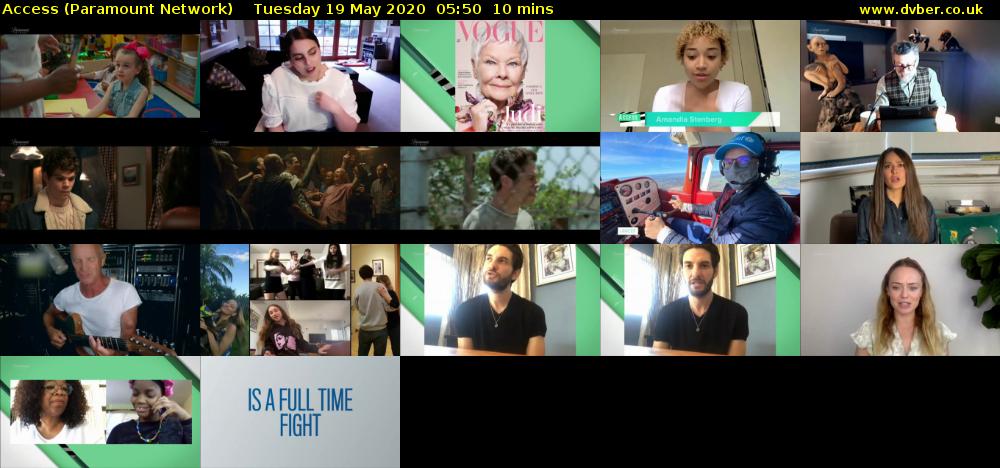 Access (Paramount Network) Tuesday 19 May 2020 05:50 - 06:00