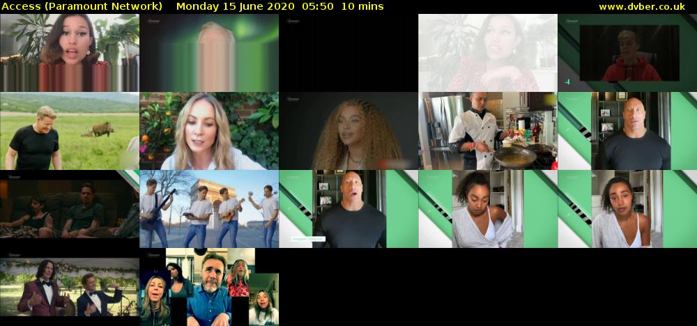 Access (Paramount Network) Monday 15 June 2020 05:50 - 06:00