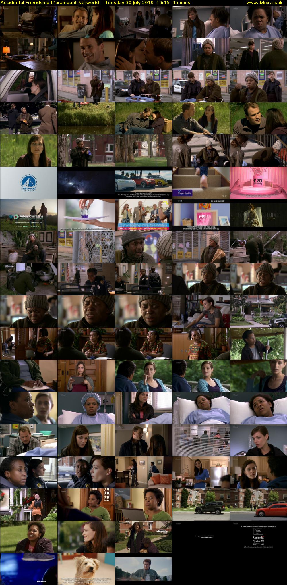 Accidental Friendship (Paramount Network) Tuesday 30 July 2019 16:15 - 17:00