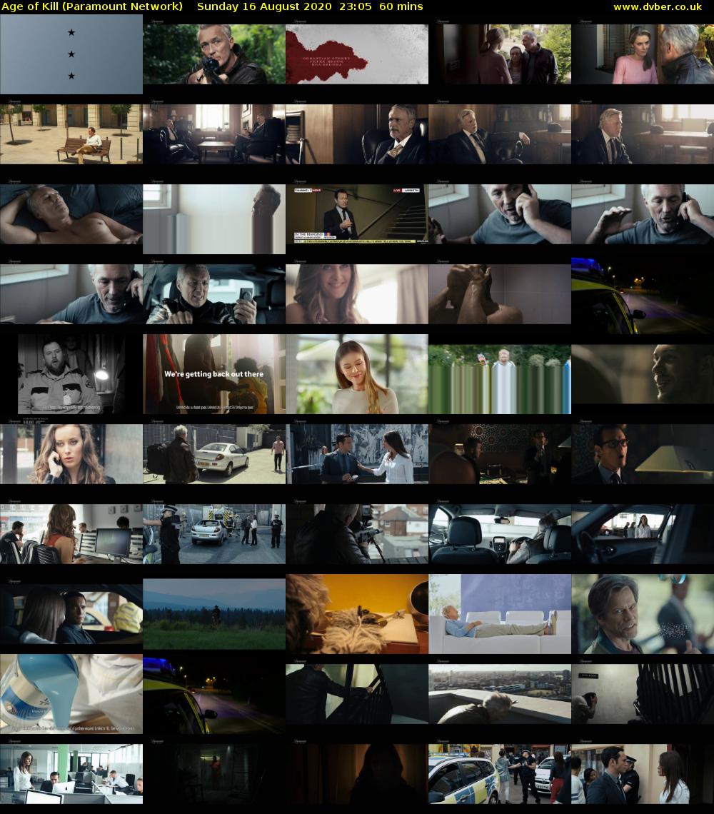 Age of Kill (Paramount Network) Sunday 16 August 2020 23:05 - 00:05