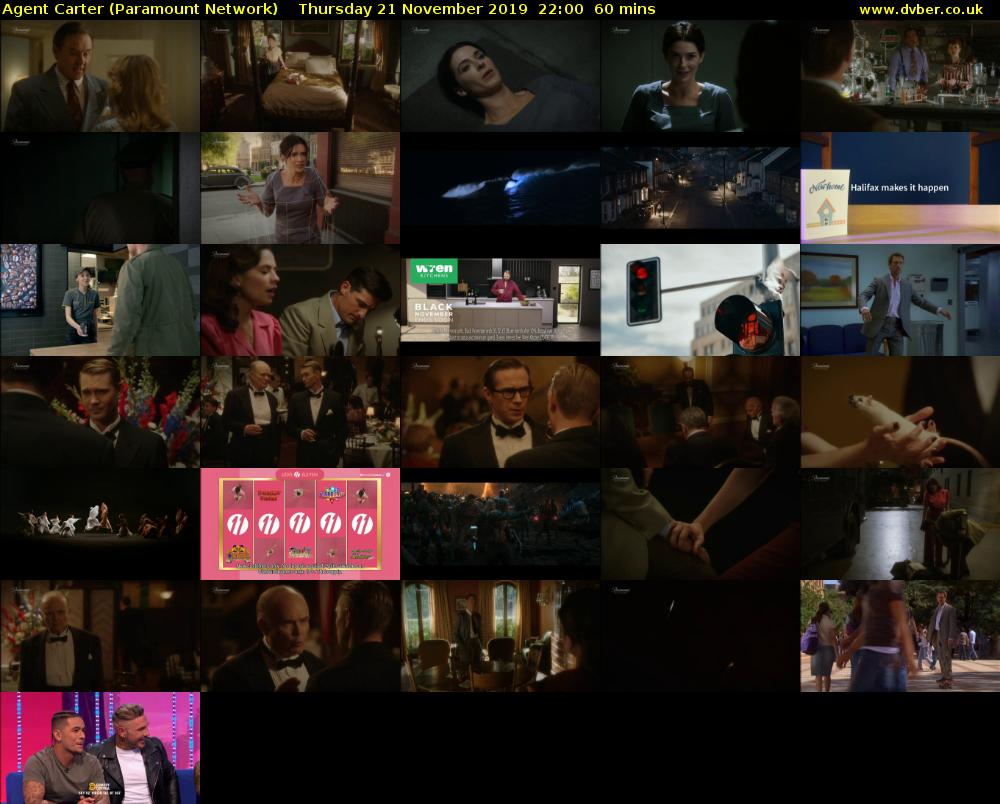 Agent Carter (Paramount Network) Thursday 21 November 2019 22:00 - 23:00
