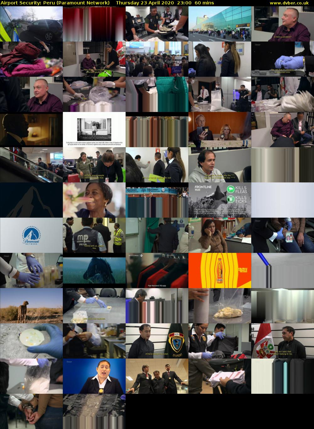 Airport Security: Peru (Paramount Network) Thursday 23 April 2020 23:00 - 00:00