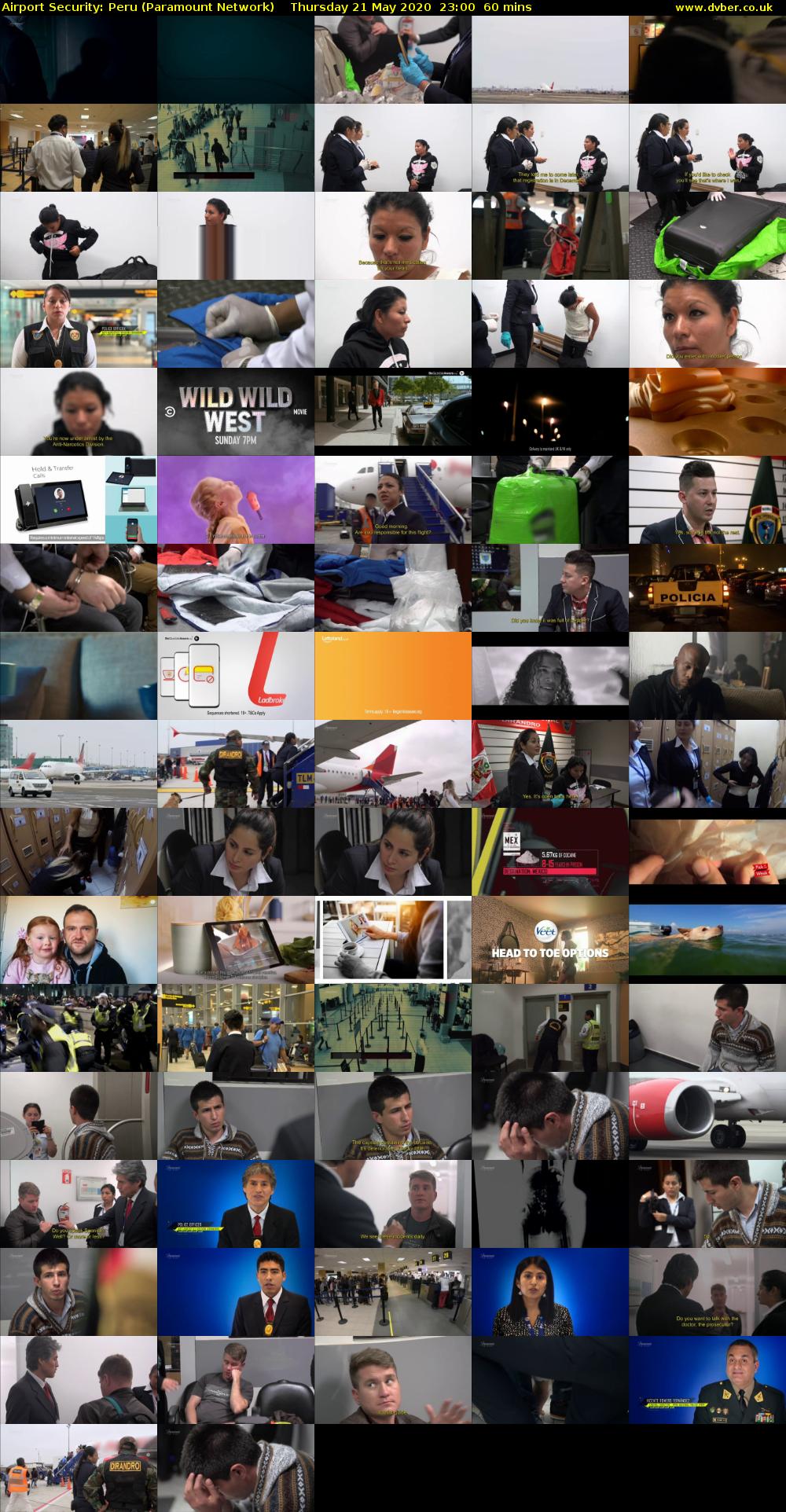 Airport Security: Peru (Paramount Network) Thursday 21 May 2020 23:00 - 00:00
