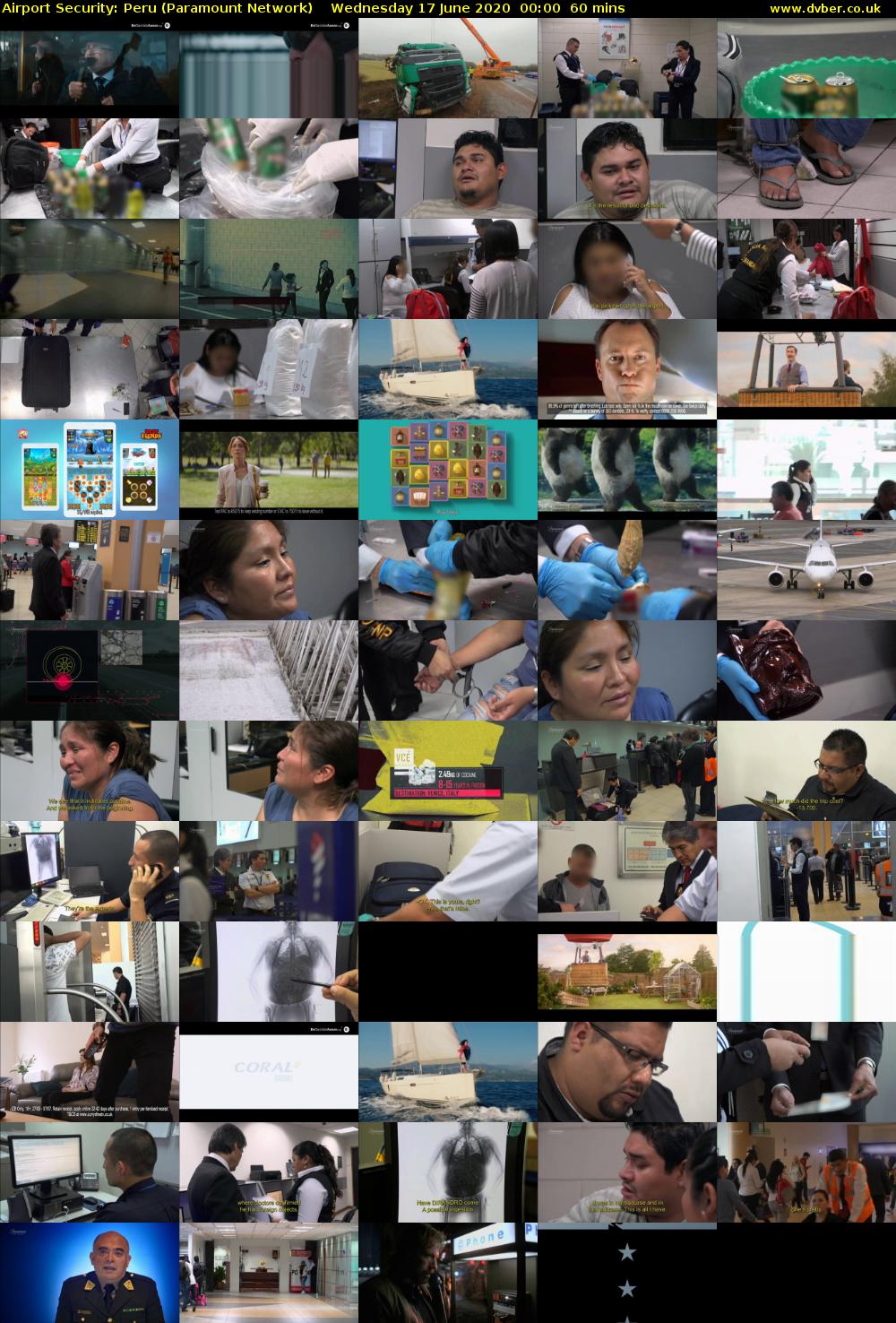 Airport Security: Peru (Paramount Network) Wednesday 17 June 2020 00:00 - 01:00