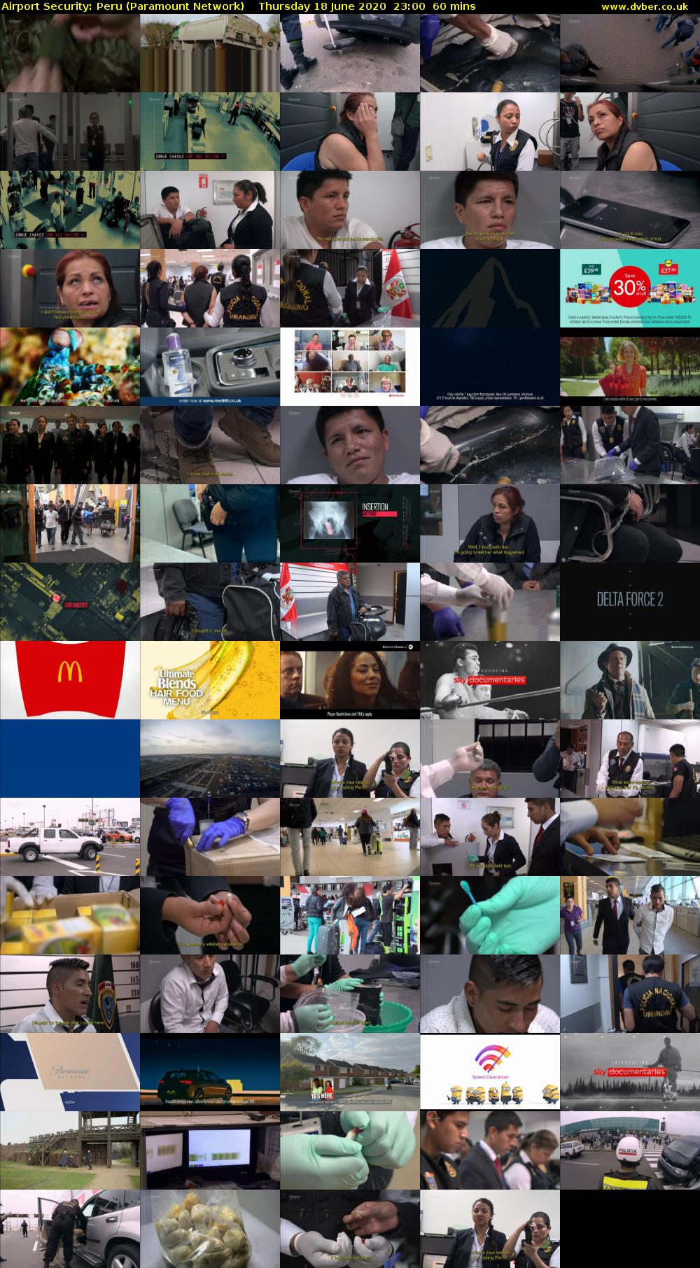 Airport Security: Peru (Paramount Network) Thursday 18 June 2020 23:00 - 00:00