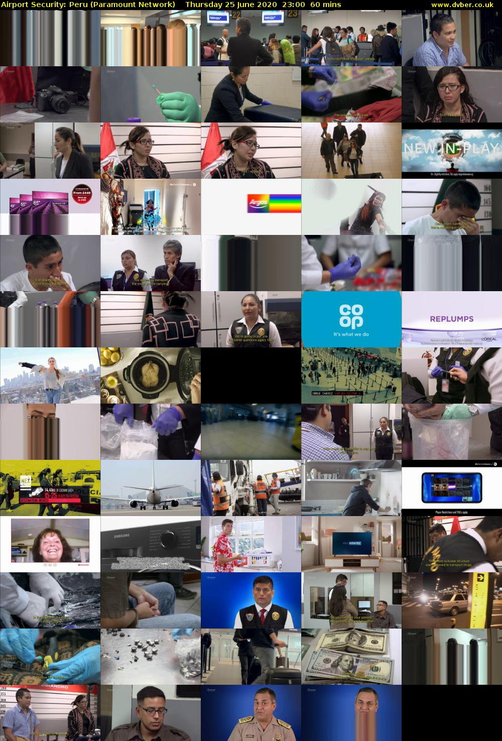 Airport Security: Peru (Paramount Network) Thursday 25 June 2020 23:00 - 00:00