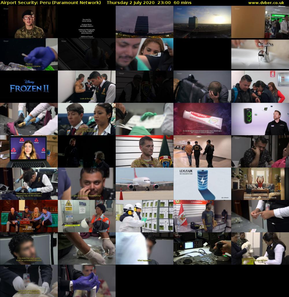 Airport Security: Peru (Paramount Network) Thursday 2 July 2020 23:00 - 00:00