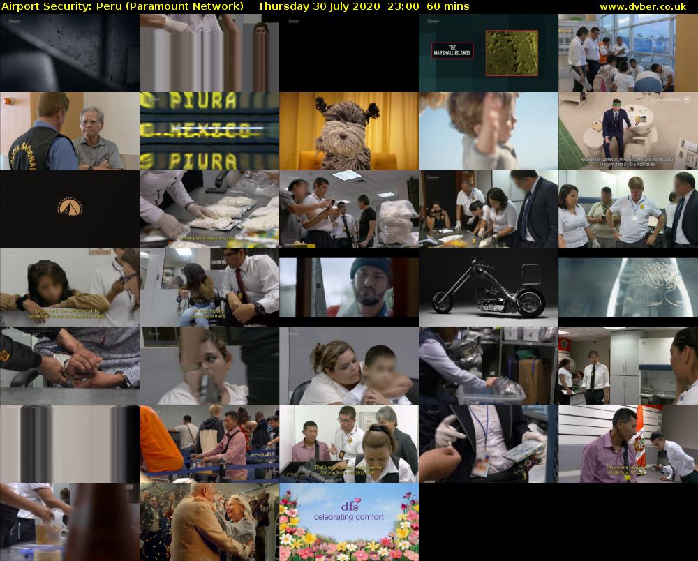 Airport Security: Peru (Paramount Network) Thursday 30 July 2020 23:00 - 00:00