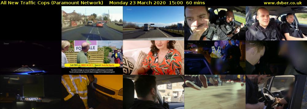 All New Traffic Cops (Paramount Network) Monday 23 March 2020 15:00 - 16:00