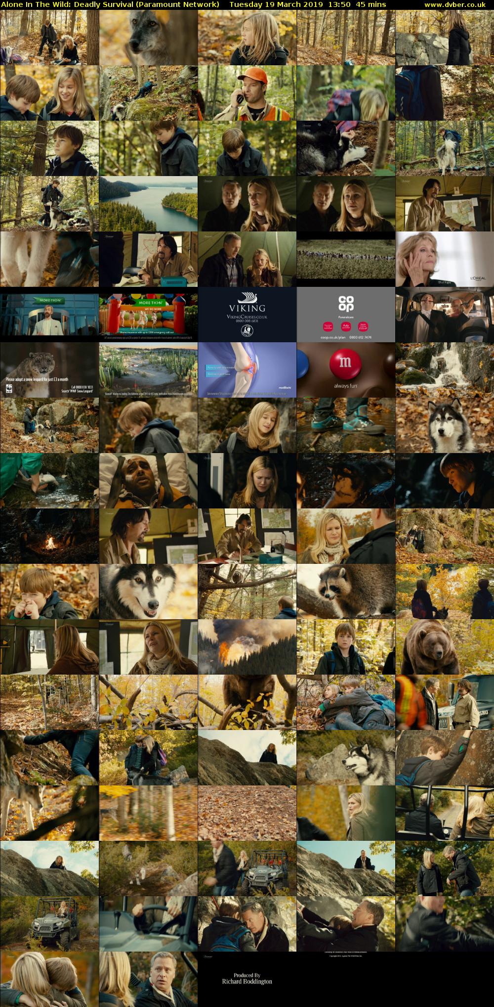 Alone In The Wild: Deadly Survival (Paramount Network) Tuesday 19 March 2019 13:50 - 14:35