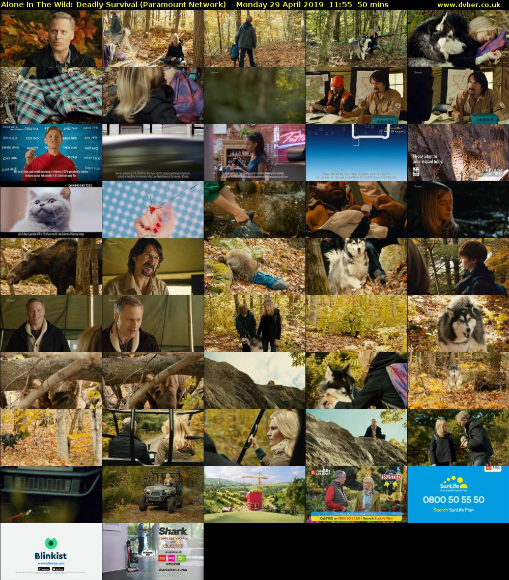 Alone In The Wild: Deadly Survival (Paramount Network) Monday 29 April 2019 11:55 - 12:45
