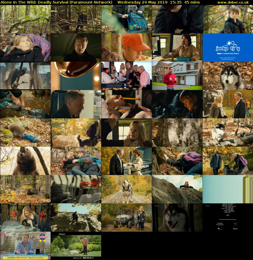 Alone In The Wild: Deadly Survival (Paramount Network) Wednesday 29 May 2019 15:35 - 16:20