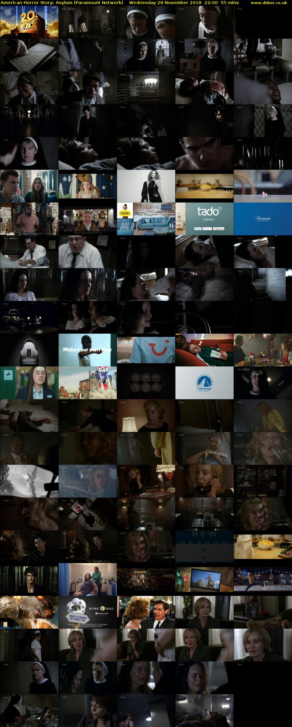 American Horror Story: Asylum (Paramount Network) Wednesday 28 November 2018 22:00 - 22:55