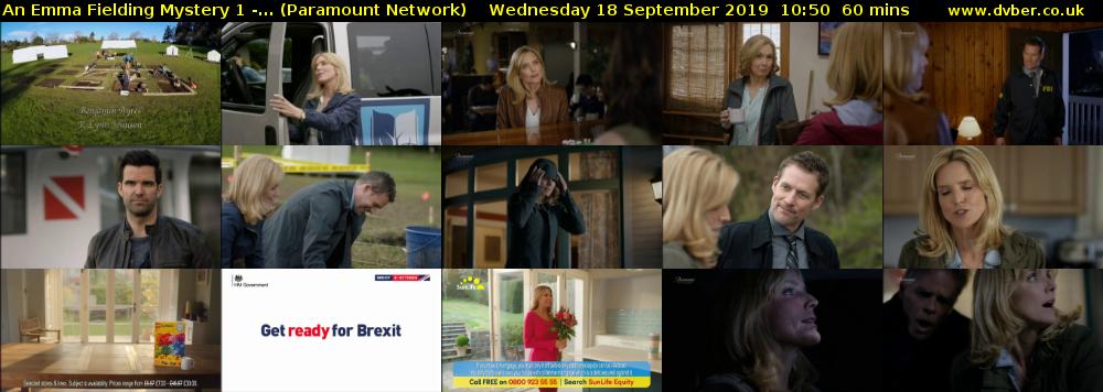 An Emma Fielding Mystery 1 -... (Paramount Network) Wednesday 18 September 2019 10:50 - 11:50