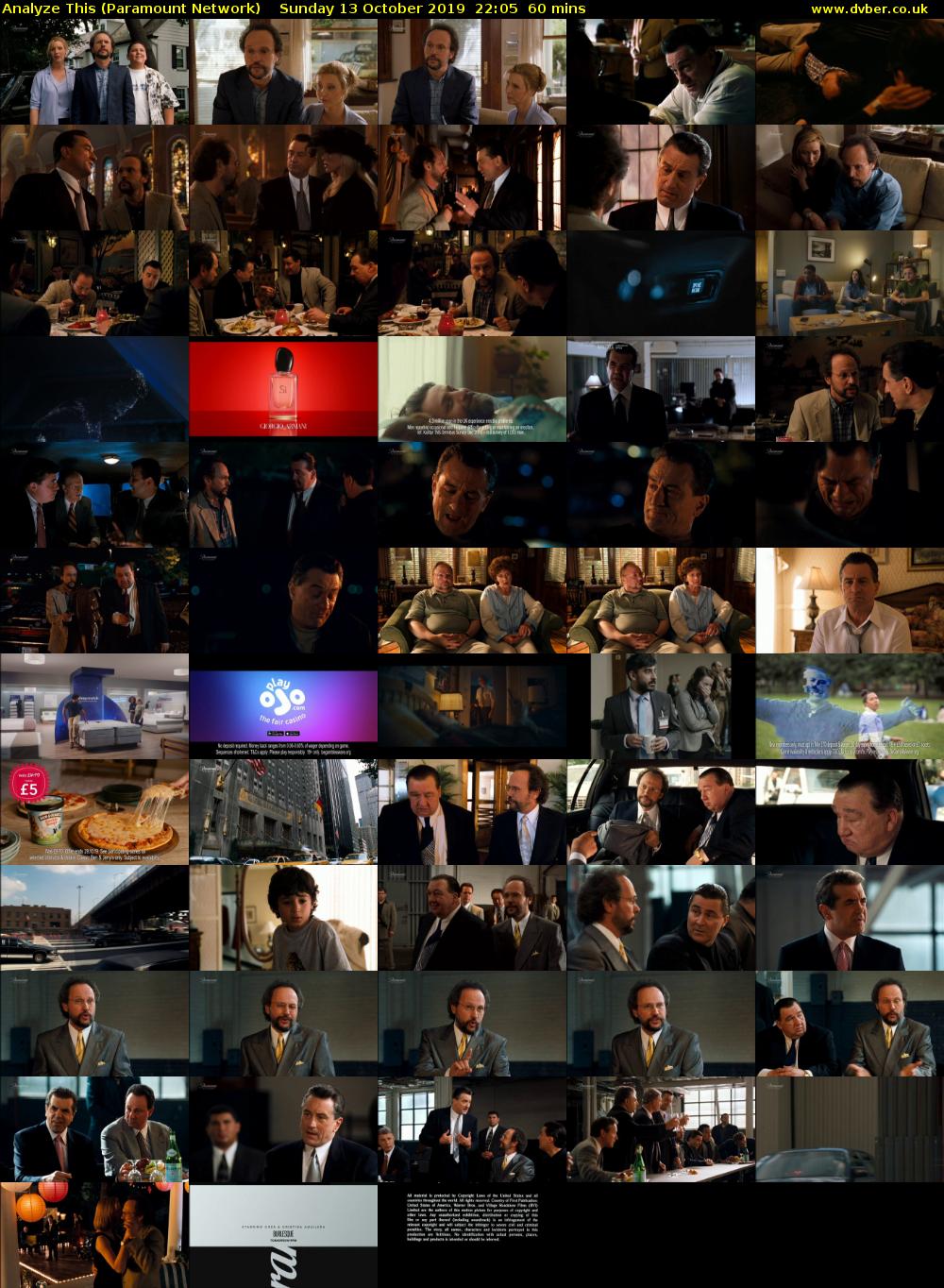 Analyze This (Paramount Network) Sunday 13 October 2019 22:05 - 23:05