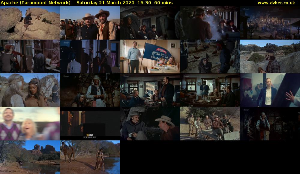 Apache (Paramount Network) Saturday 21 March 2020 16:30 - 17:30
