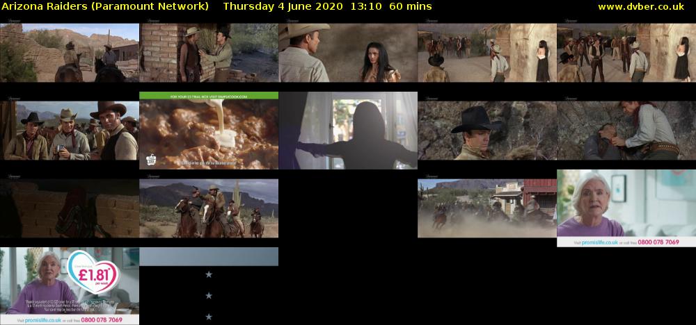 Arizona Raiders (Paramount Network) Thursday 4 June 2020 13:10 - 14:10