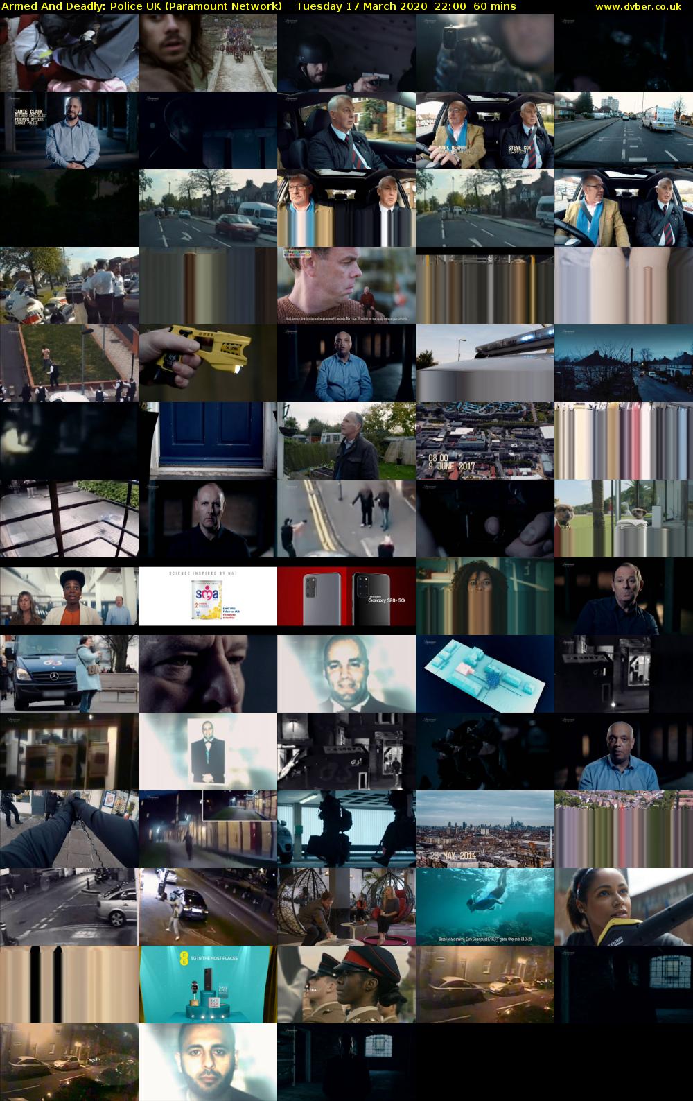 Armed And Deadly: Police UK (Paramount Network) Tuesday 17 March 2020 22:00 - 23:00