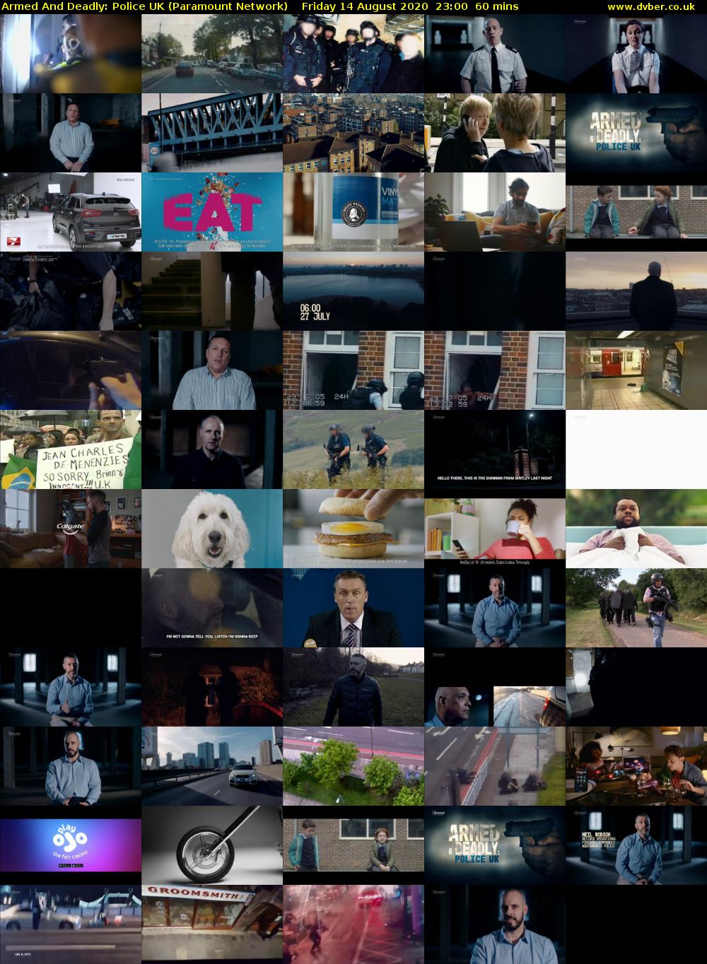 Armed And Deadly: Police UK (Paramount Network) Friday 14 August 2020 23:00 - 00:00