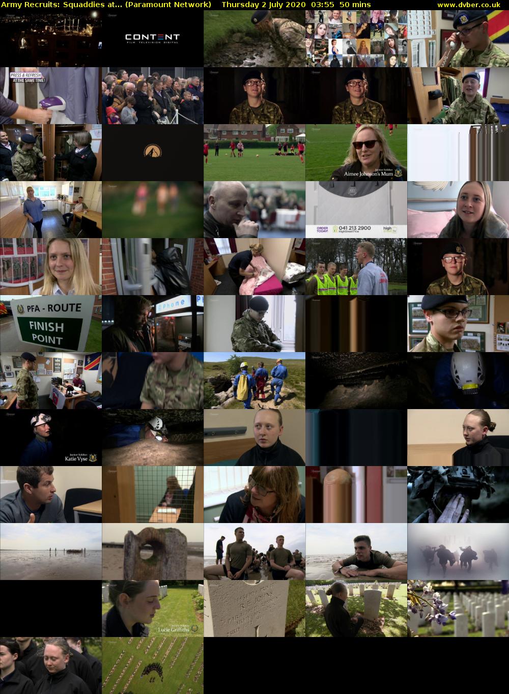 Army Recruits: Squaddies at... (Paramount Network) Thursday 2 July 2020 03:55 - 04:45