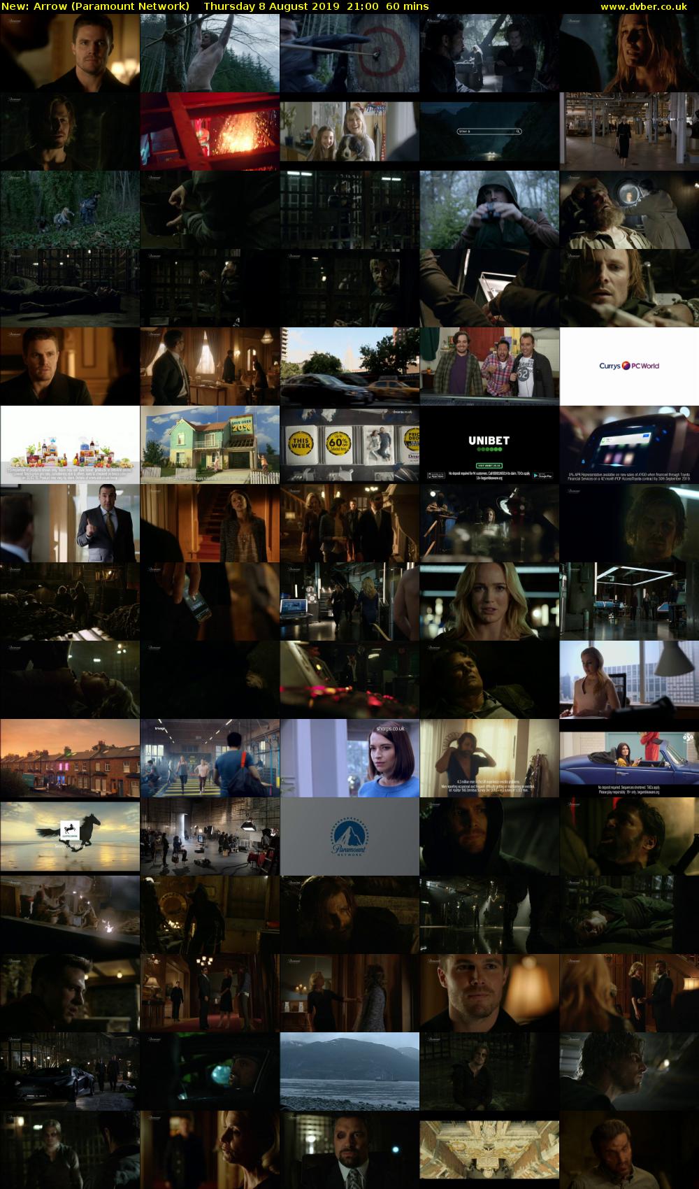Arrow (Paramount Network) Thursday 8 August 2019 21:00 - 22:00