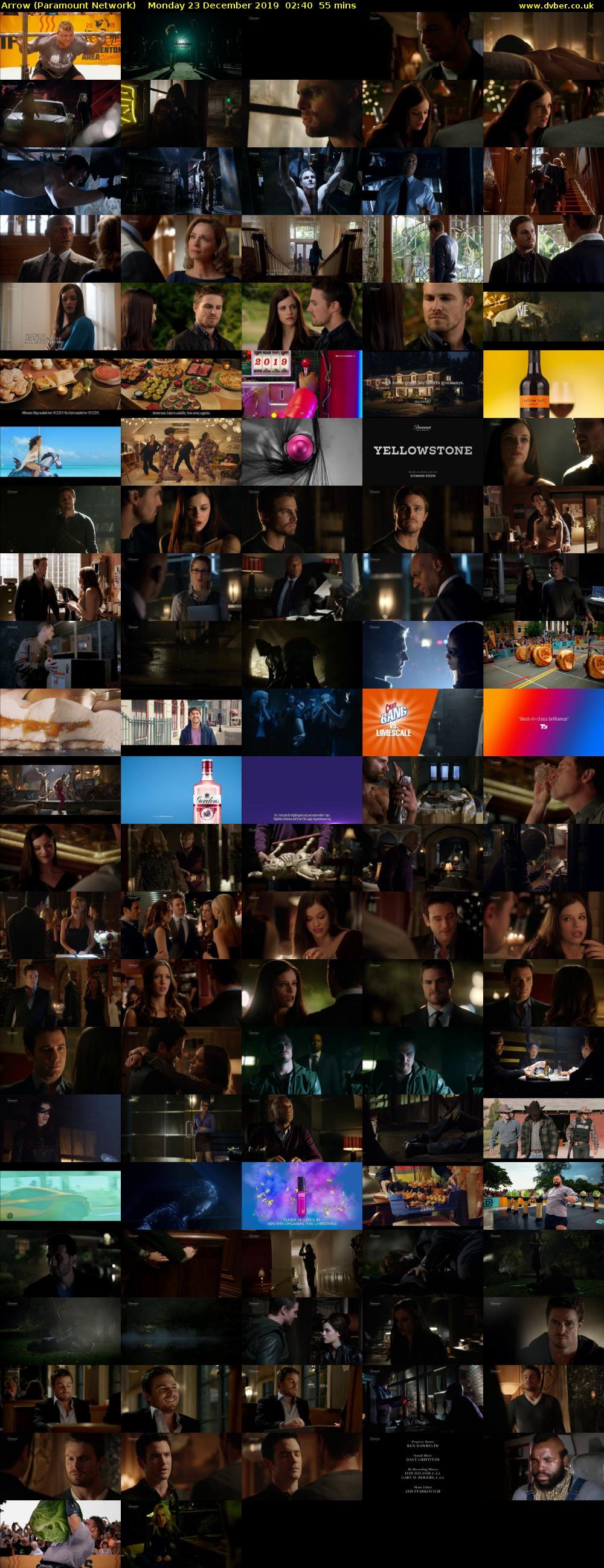 Arrow (Paramount Network) Monday 23 December 2019 02:40 - 03:35