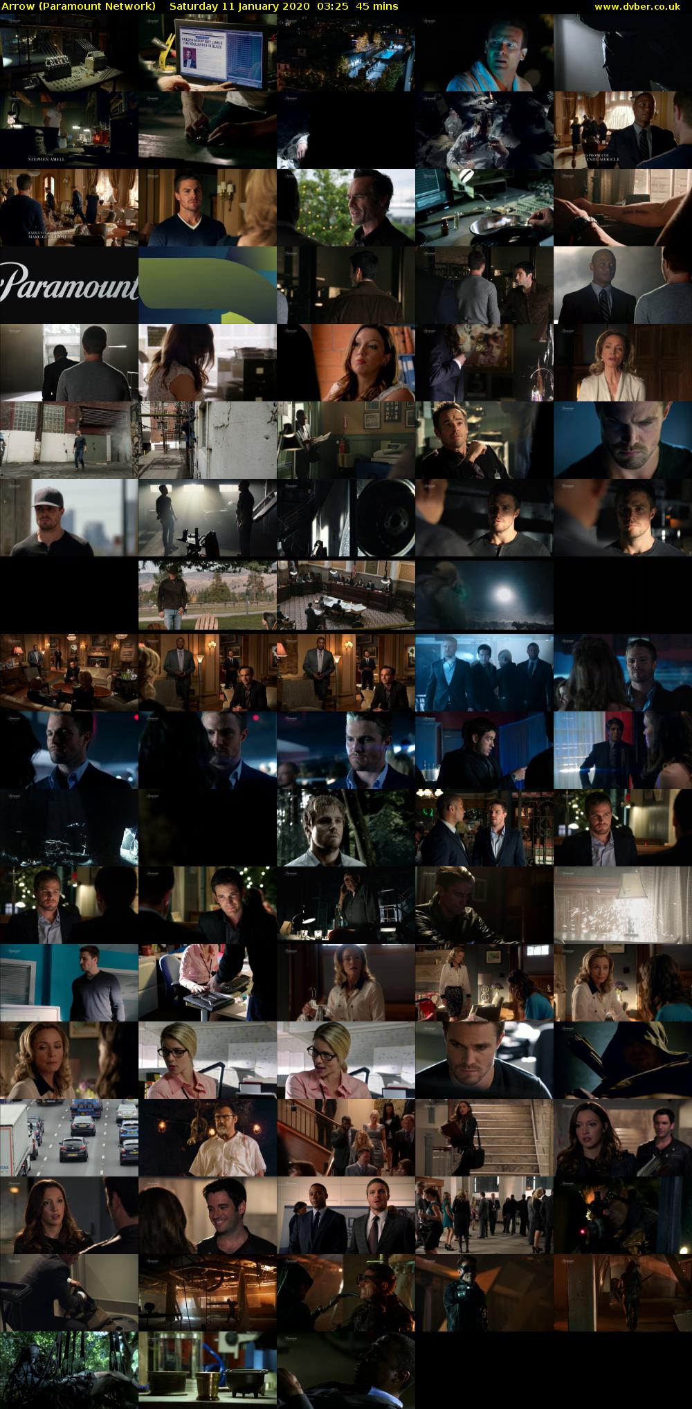 Arrow (Paramount Network) Saturday 11 January 2020 03:25 - 04:10