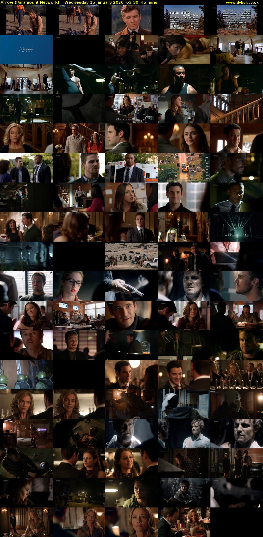 Arrow (Paramount Network) Wednesday 15 January 2020 03:30 - 04:15