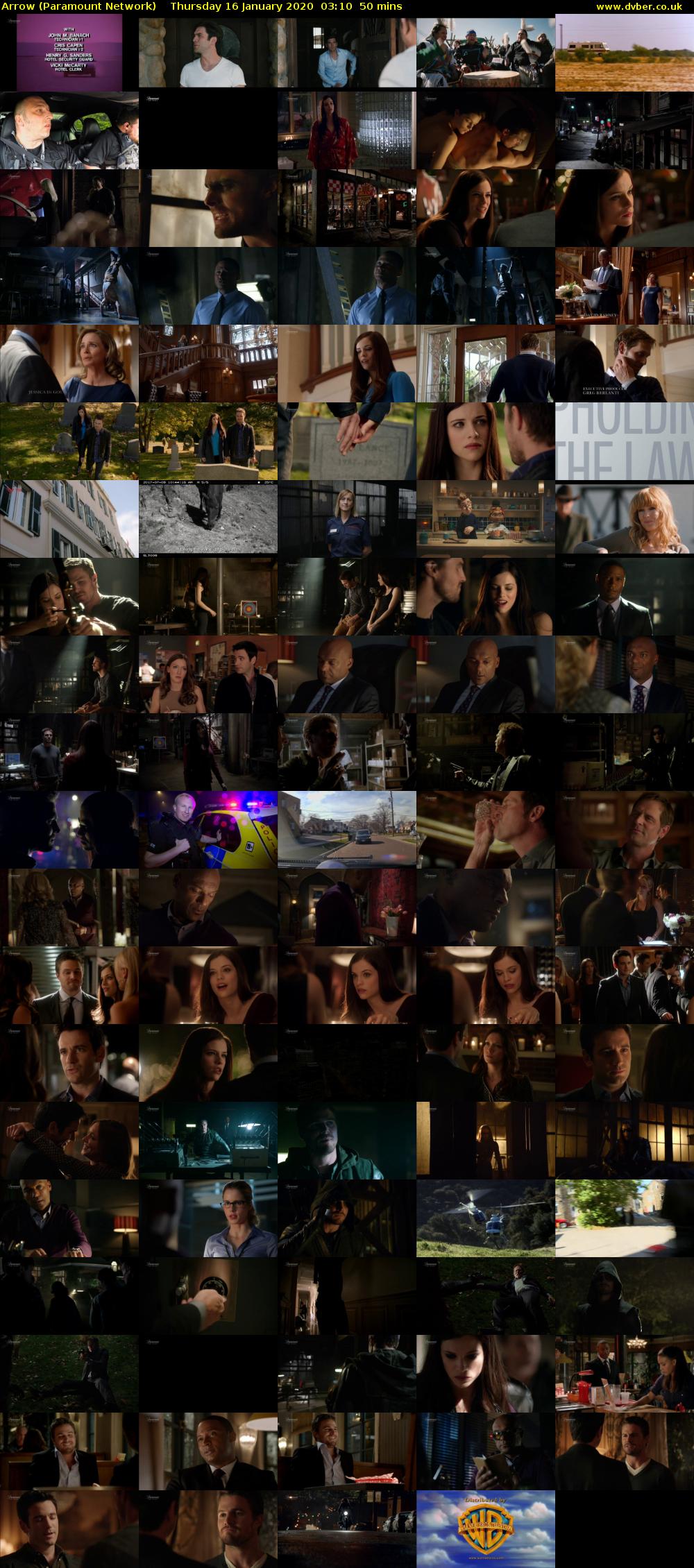 Arrow (Paramount Network) Thursday 16 January 2020 03:10 - 04:00