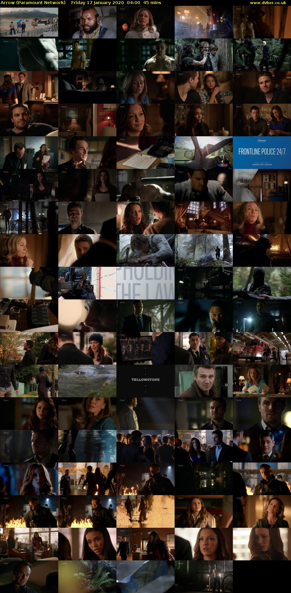 Arrow (Paramount Network) Friday 17 January 2020 04:00 - 04:45