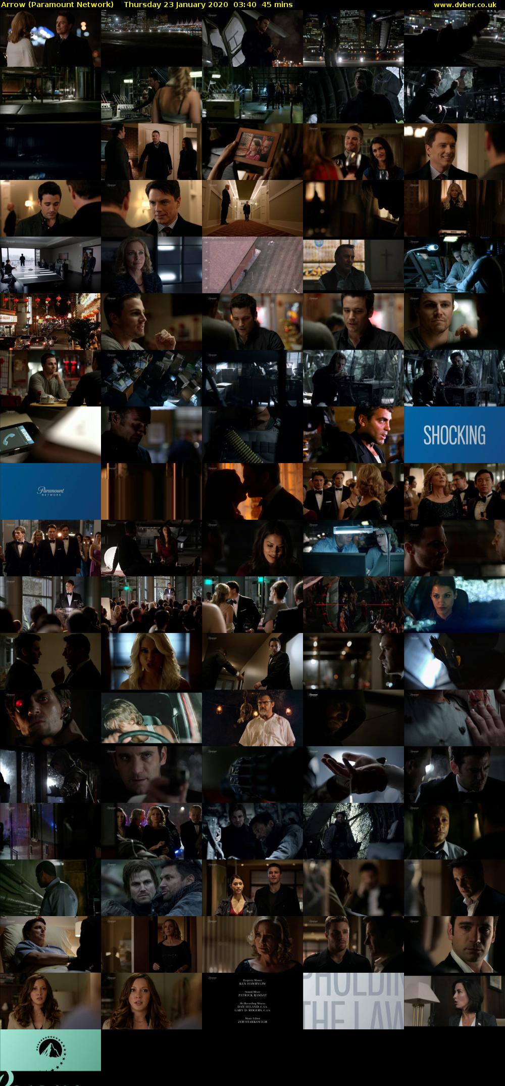 Arrow (Paramount Network) Thursday 23 January 2020 03:40 - 04:25