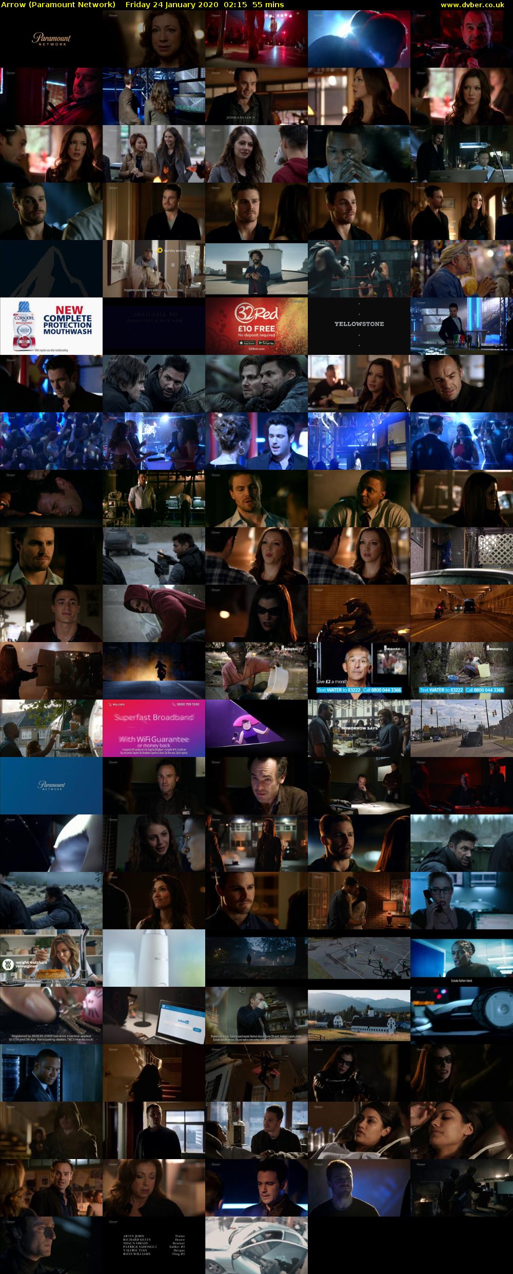 Arrow (Paramount Network) Friday 24 January 2020 02:15 - 03:10