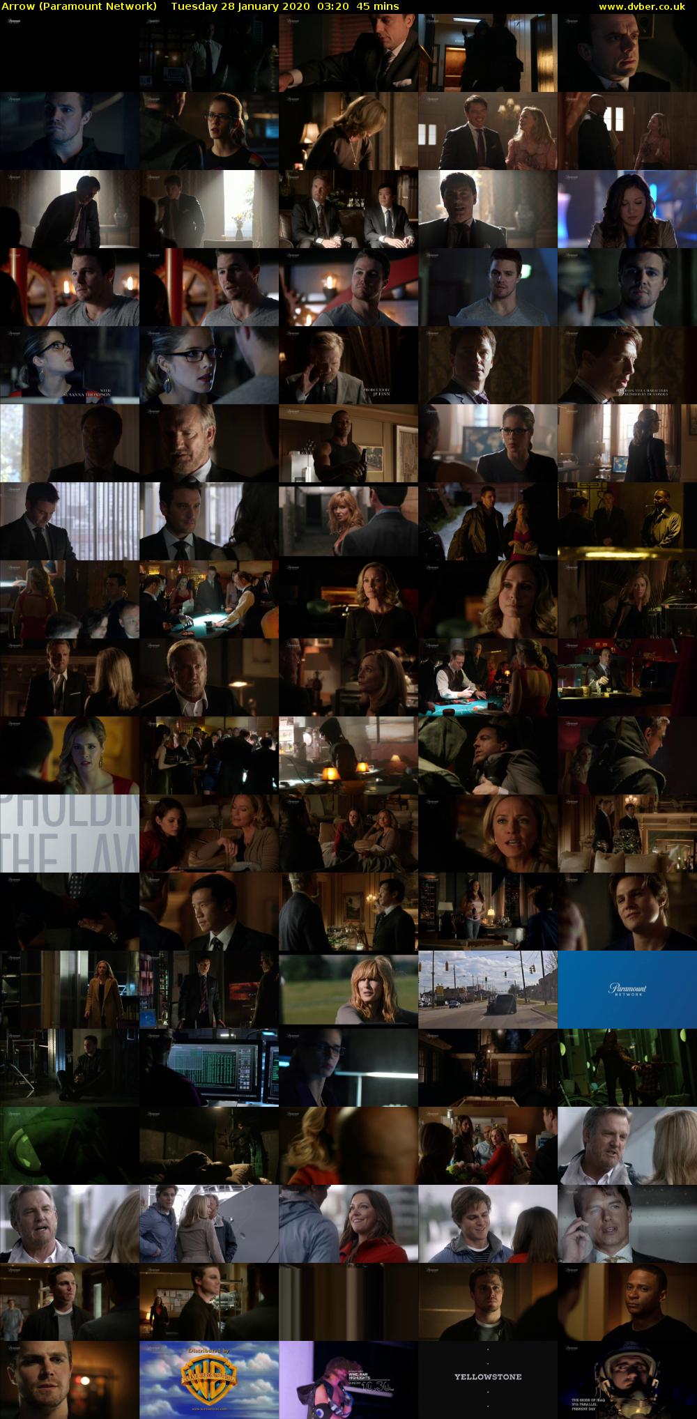 Arrow (Paramount Network) Tuesday 28 January 2020 03:20 - 04:05