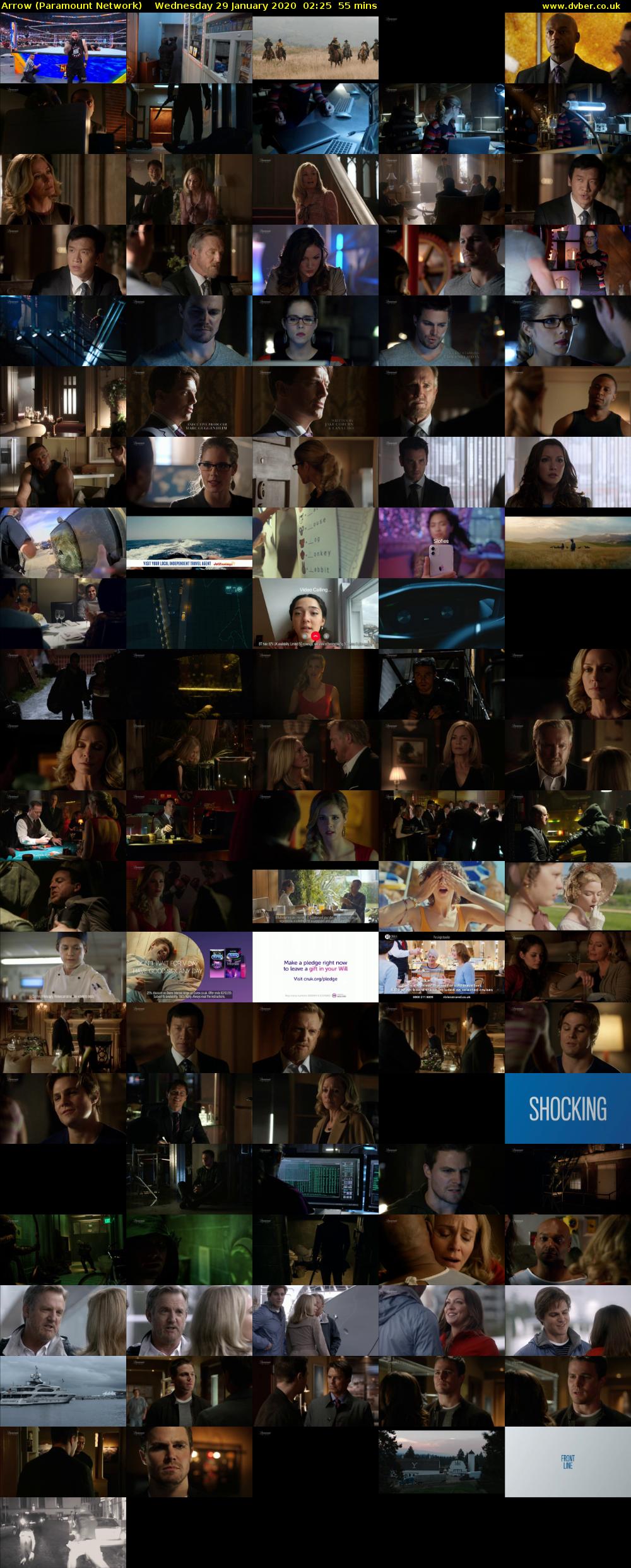 Arrow (Paramount Network) Wednesday 29 January 2020 02:25 - 03:20